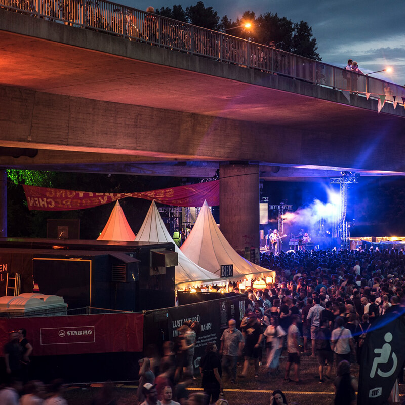 Brückenfest Nürnberg bei Nacht