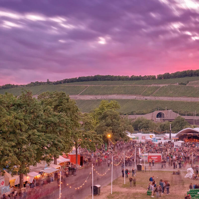Umsonst und Draußen bei tollen Sonnenuntergang